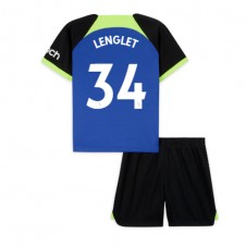 Tottenham Hotspur Clement Lenglet #34 Bortedraktsett Barn 2022-23 Kortermet (+ korte bukser)